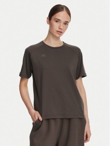 Kappa T-Shirt 34258QW Brązowy Regular Fit