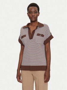 Luisa Spagnoli Sweter Caio 58672 Granatowy Regular Fit