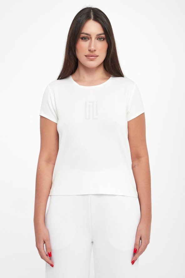 T-shirt damski wiskozowy z logo SPORTALM