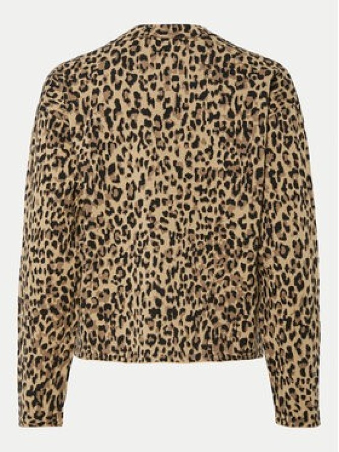 Pieces Sweter Seo 17156343 Brązowy Regular Fit