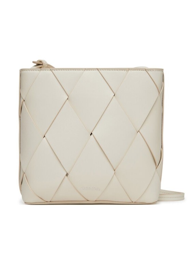 Calvin Klein Torebka Ck Woven Square Crossbody K60K612991 Biały