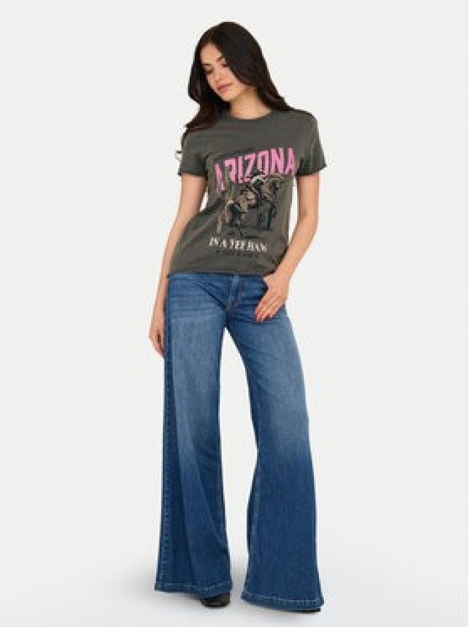 ONLY T-Shirt Lucy 15215721 Szary Regular Fit