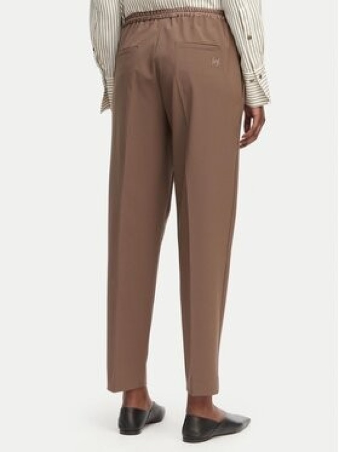 Marella Spodnie materiałowe Teso 2613131075 Brązowy Regular Fit