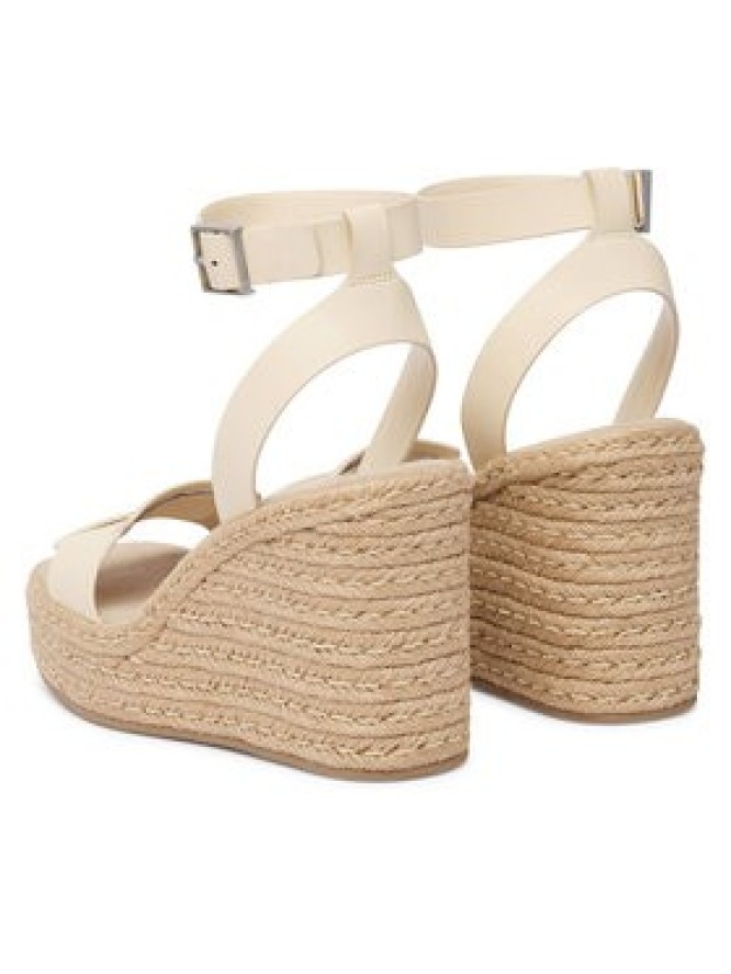 Calvin Klein Espadryle Wedge Espad 70 Embl Lth HW0HW02897 Beżowy
