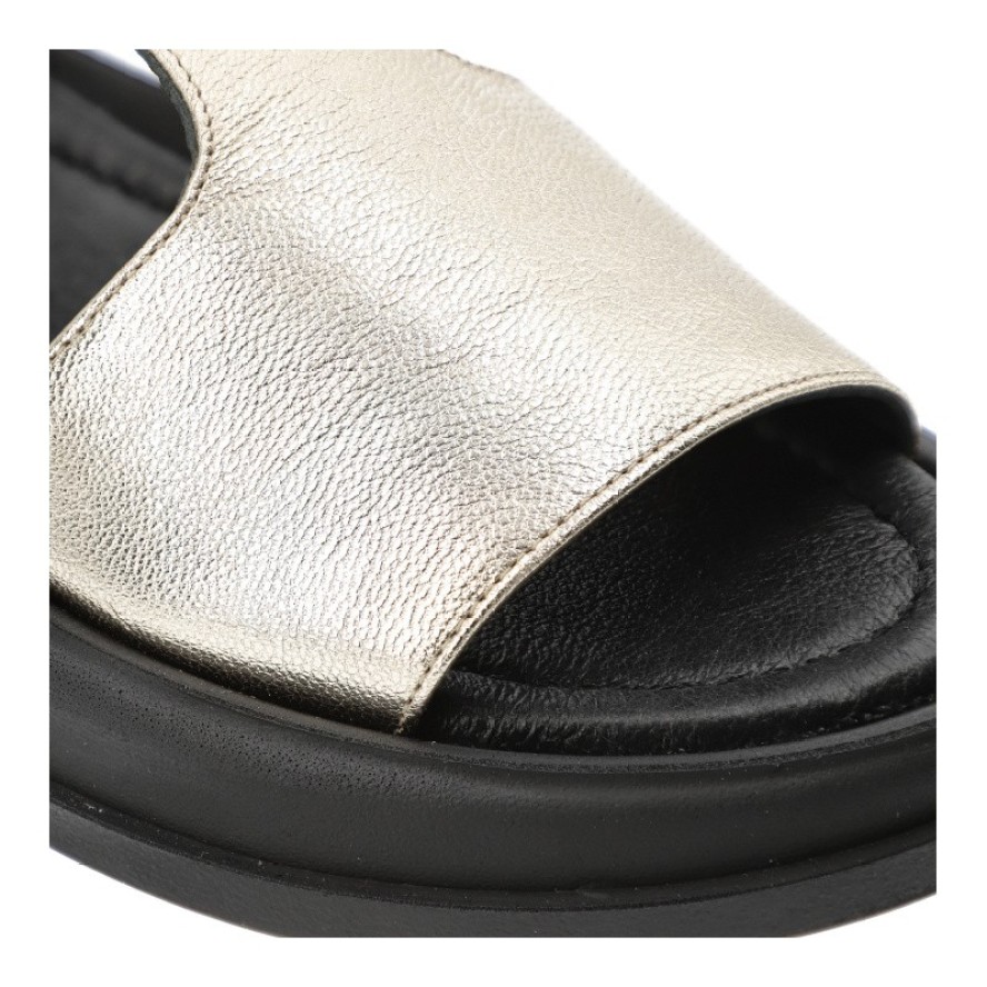 Złote Sandały Karino Modne Obuwie Damskie