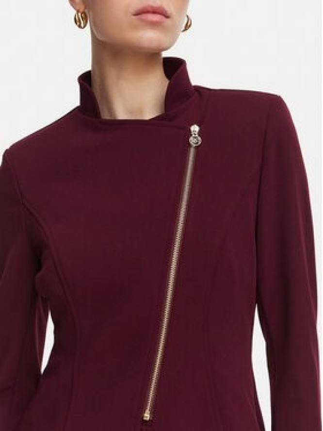 Rinascimento Marynarka CFC0130203003 Bordowy Slim Fit