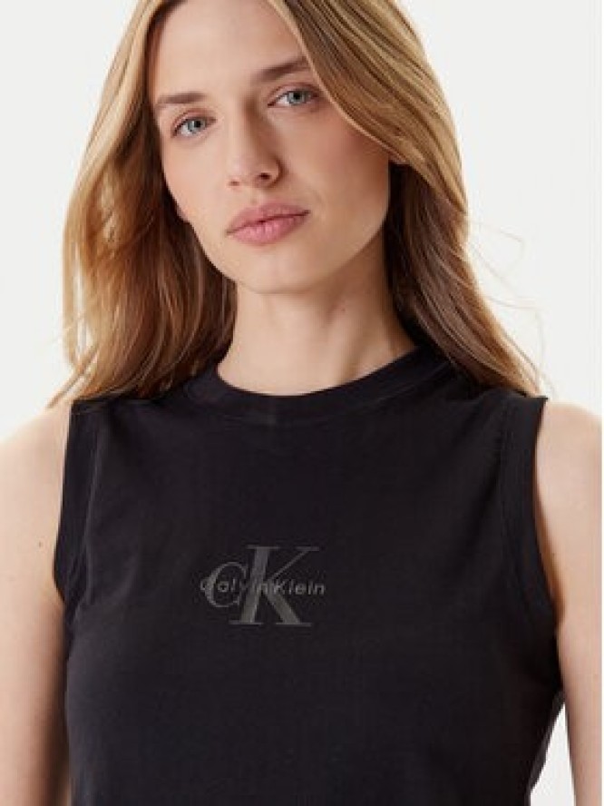 Calvin Klein Jeans Top LV047C852G Czarny Regular Fit