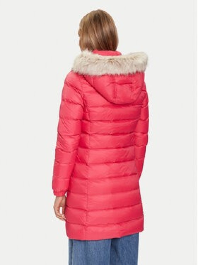 Tommy Jeans Kurtka puchowa Essential DW0DW18864 Różowy Slim Fit