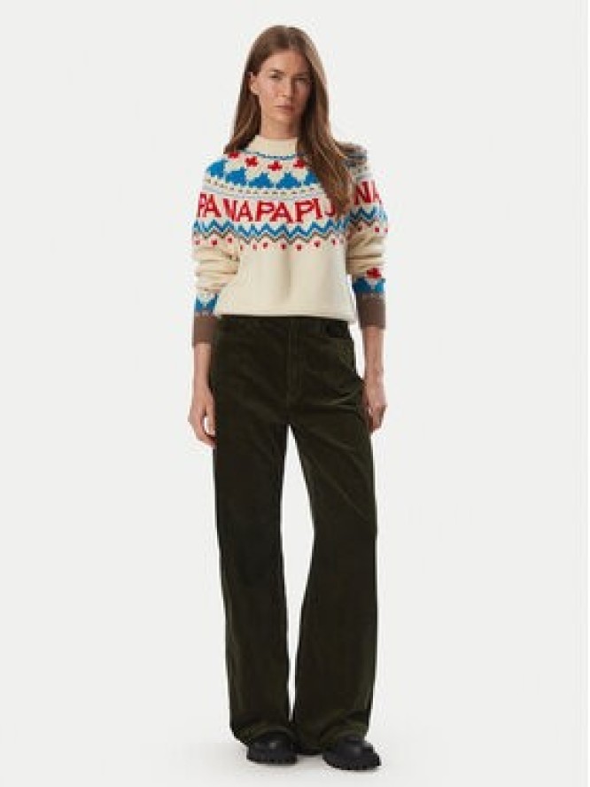 Napapijri Sweter D-Fiames NP0A892S Beżowy jasny Regular Fit