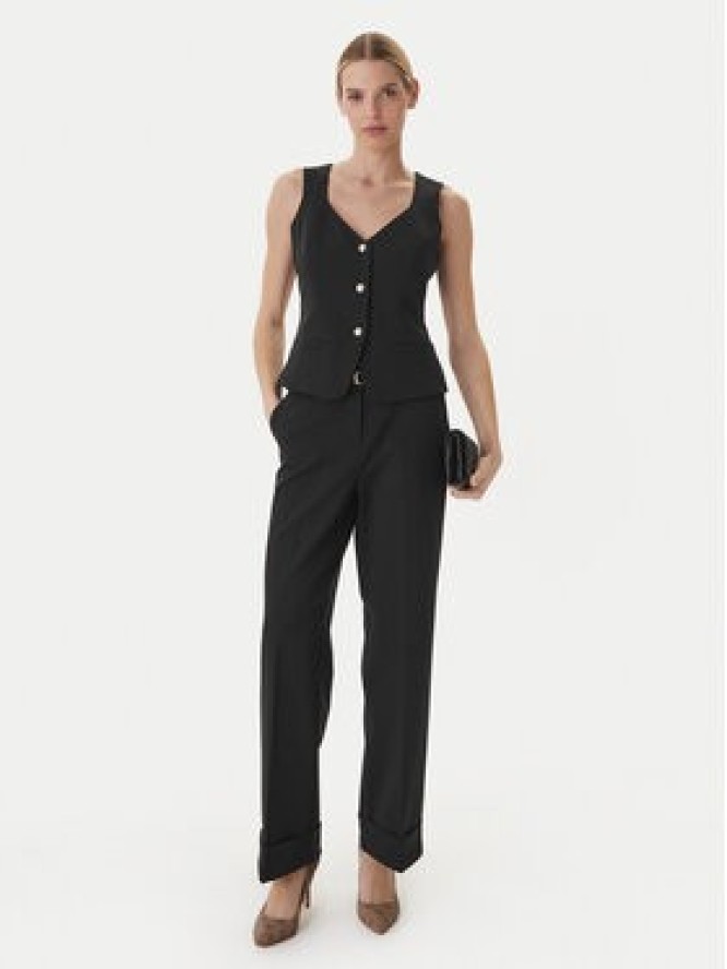 Guess Spodnie materiałowe W6GB17 W1894 Czarny Regular Fit