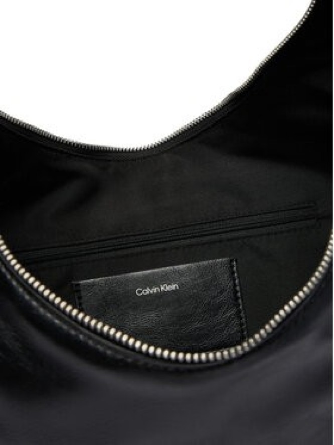 Calvin Klein Torebka Buckle Convertible Hobo Bag LV04F3446G Czarny