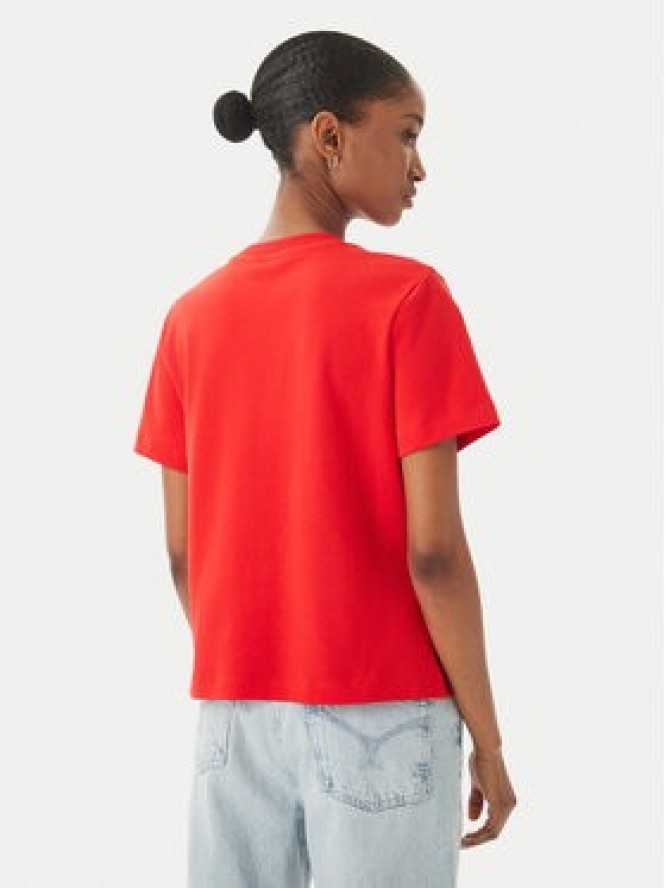 Tommy Hilfiger T-Shirt Logo Interlock WW0WW48707 Czerwony Regular Fit