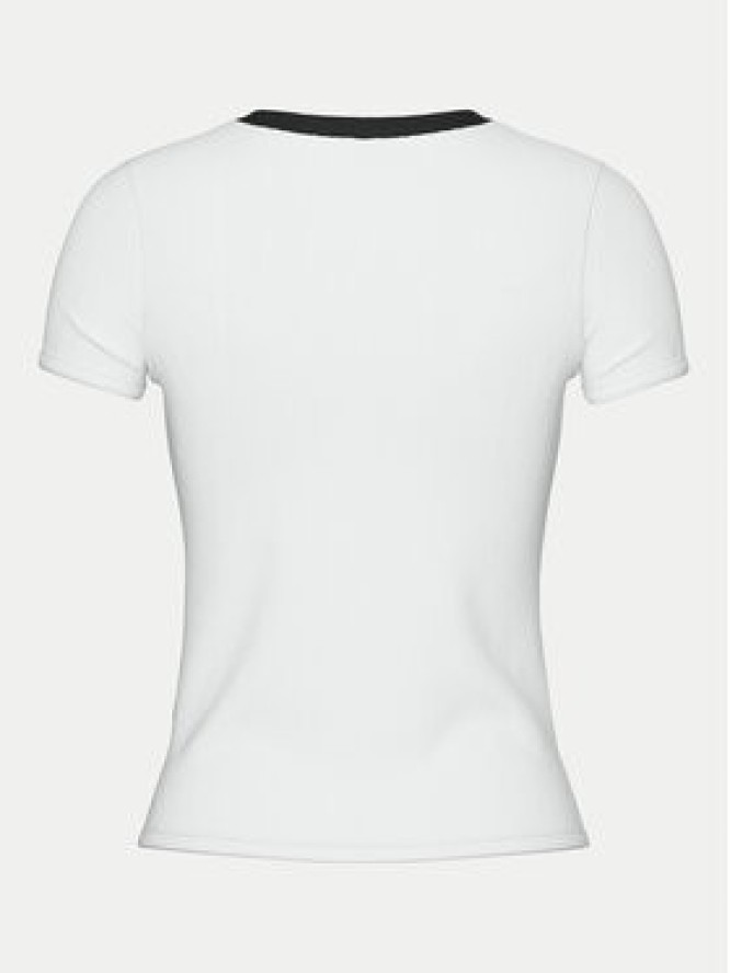 Pieces T-Shirt May 17154483 Biały Slim Fit