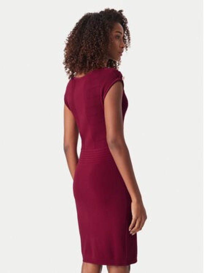 Guess Sukienka dzianinowa W6YK34 Z0969 Bordowy Slim Fit