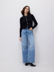 Bluzka z wiskozą - czarny