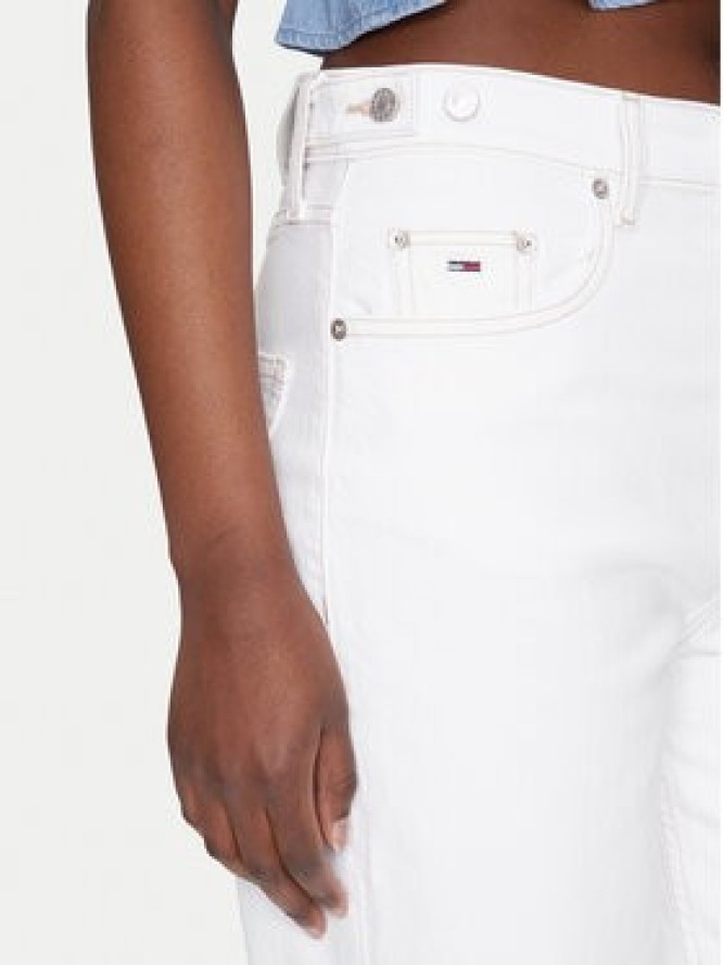 Tommy Jeans Jeansy Layla DW0DW20018 Biały Straight Fit