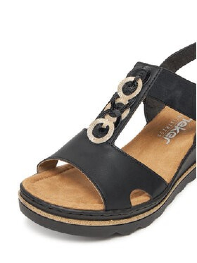 Rieker Sandały CEO-67498-00 Czarny