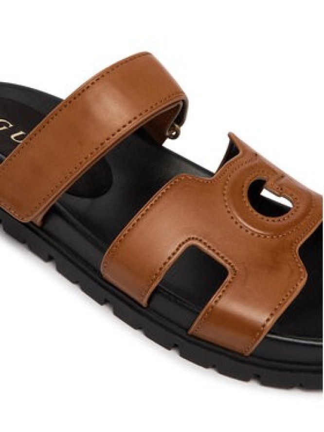 Guess Klapki FLJFAS ELE03 Brązowy jasny