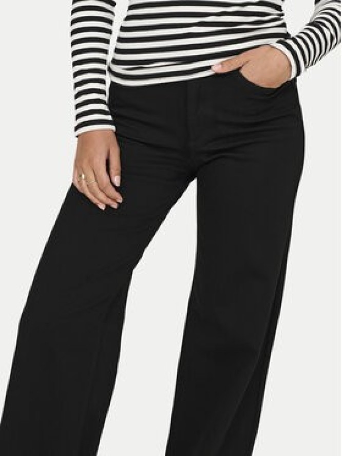 ONLY Jeansy Madison 15301338 Czarny Wide Leg