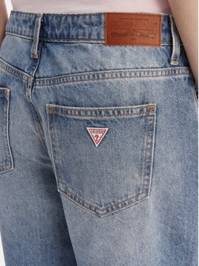 Guess Jeans Szorty jeansowe W6GD1D D6363 Niebieski Baggy Fit