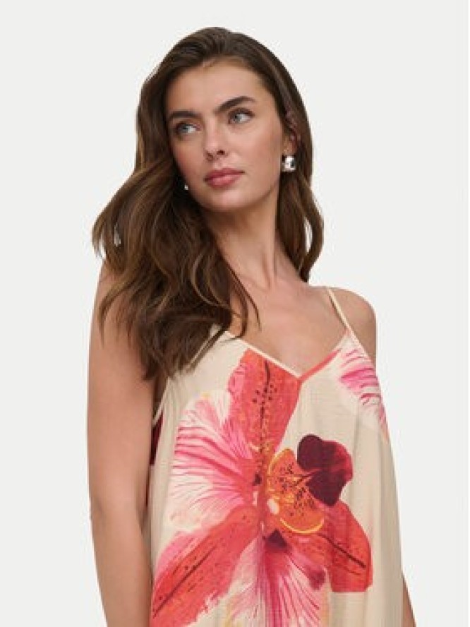 ONLY Sukienka letnia Resi 15372628 Beżowy jasny Regular Fit