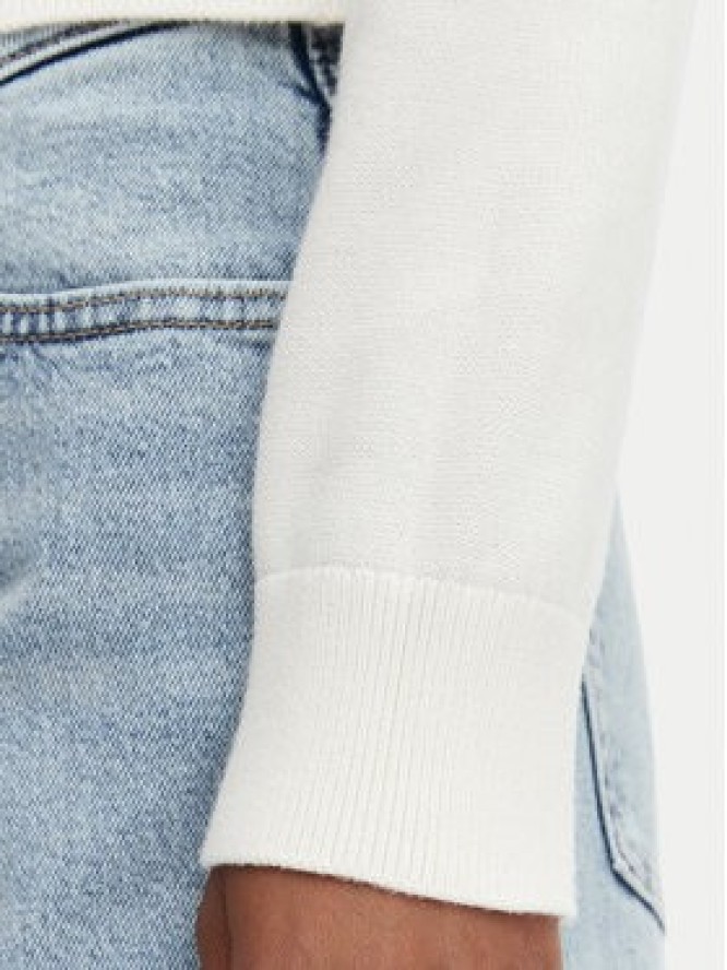 Tommy Jeans Sweter Flag DW0DW22930 Biały Regular Fit