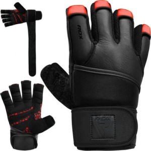 Rękawiczki RDX L4 Finger Weightlifting Leather