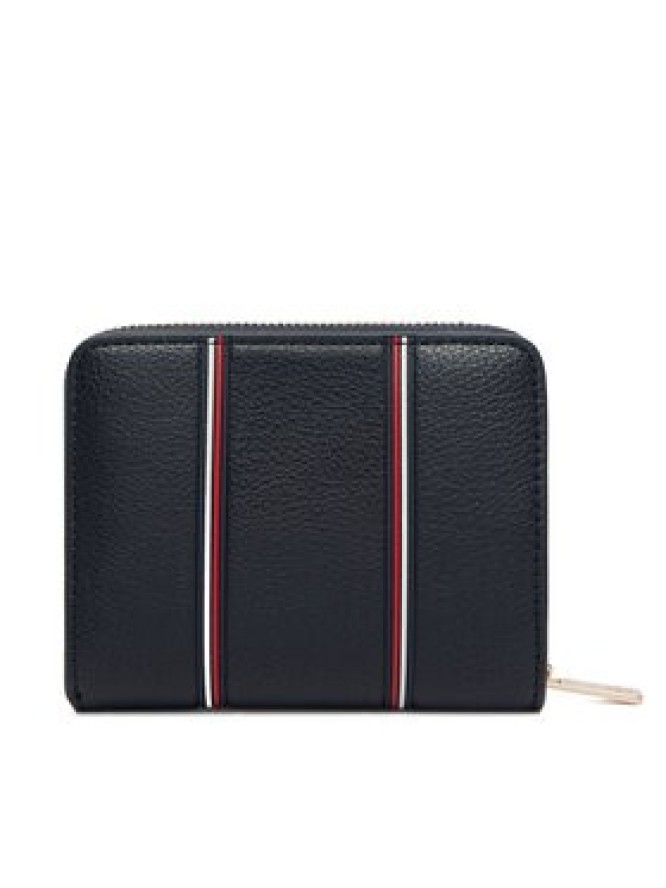 Tommy Hilfiger Portfel Th Icon Med Za W/Flap Corp AW0AW18653 Granatowy