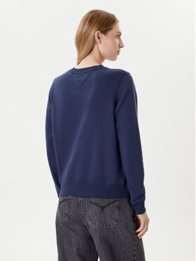 Tommy Jeans Bluza Fleece DW0DW09227 Granatowy Regular Fit