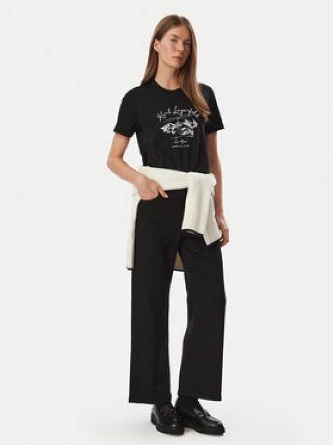 KARL LAGERFELD T-Shirt Apres B4W17039 Czarny Regular Fit