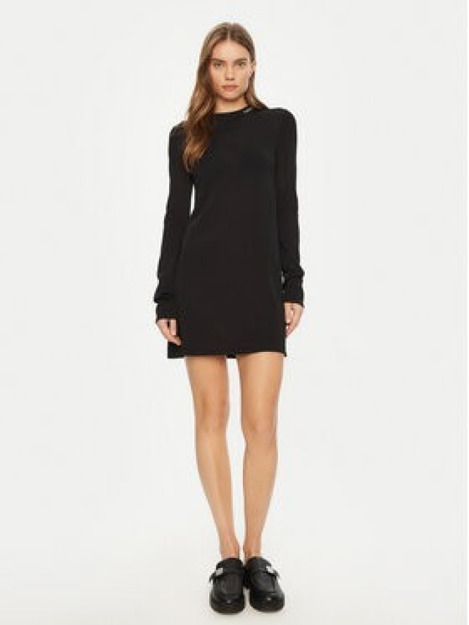 Calvin Klein Jeans Sukienka codzienna Smooth J20J224831 Czarny Slim Fit