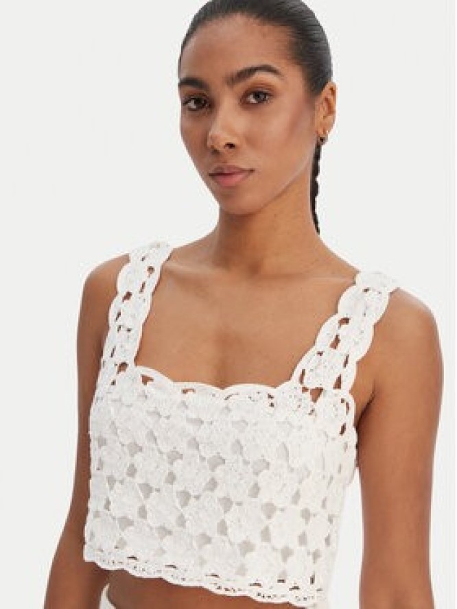 Fracomina Top FR26ST4017K488R6 Écru Regular Fit