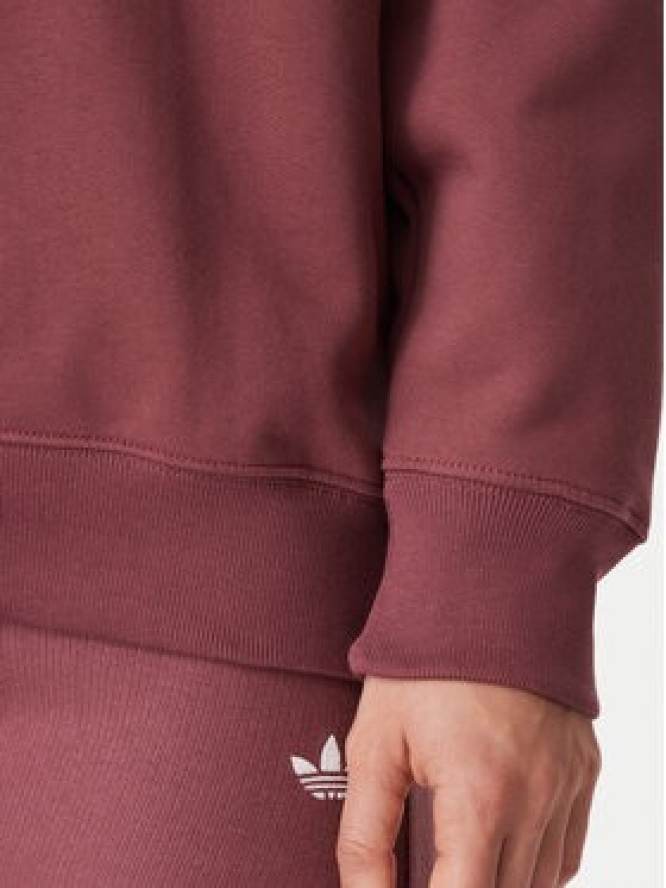 adidas Bluza Essentials Crew Long Fleece Sweatshirt KT2279 Brązowy Regular Fit