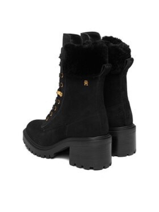 Tommy Hilfiger Trzewiki Th Shearling Lace Up Boot FW0FW08999 Czarny