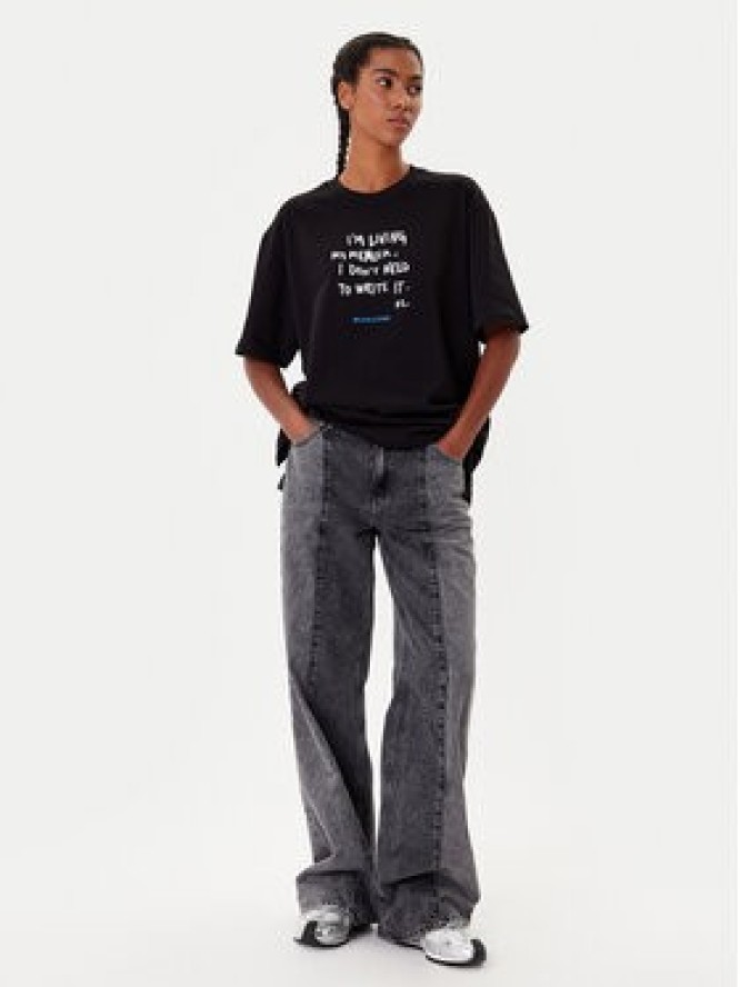 Karl Lagerfeld Jeans T-Shirt A4W17009 Czarny Relaxed Fit