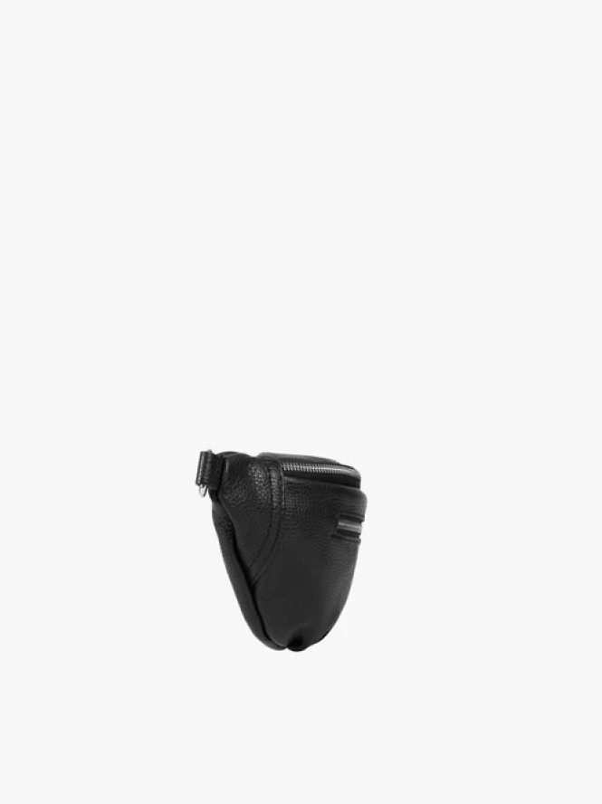 Czarna torebka nerka - crossbody