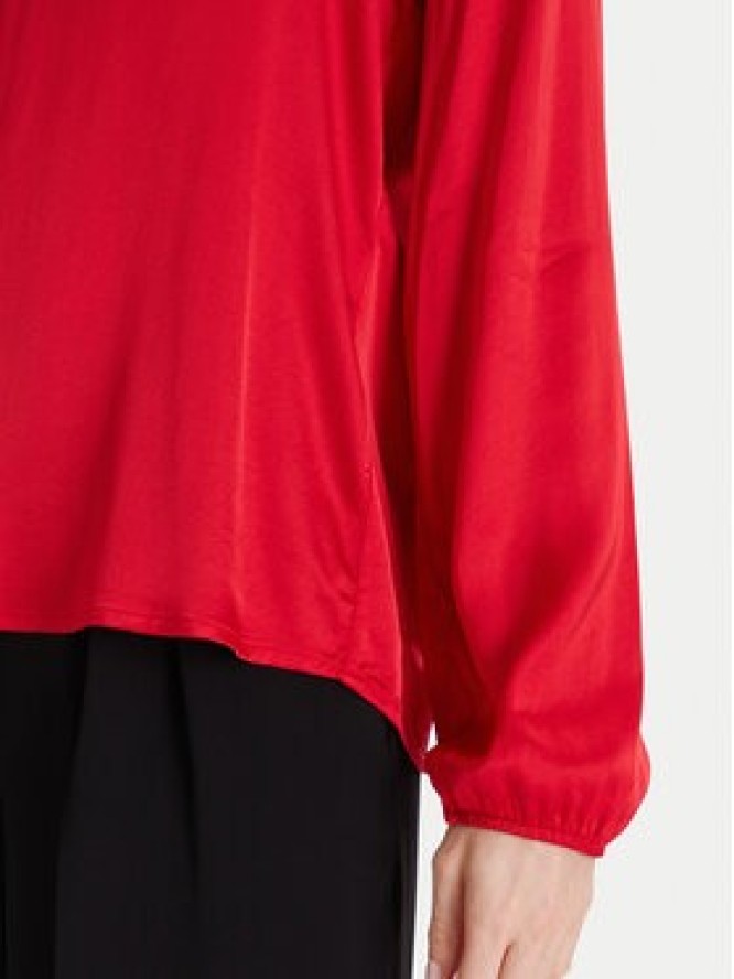 Maryley Bluzka 25IB824/18MA Czerwony Regular Fit