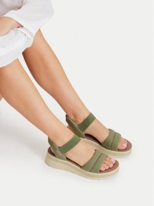 Skechers Sandały BOBS Sun Ray 114413/OLV Zielony