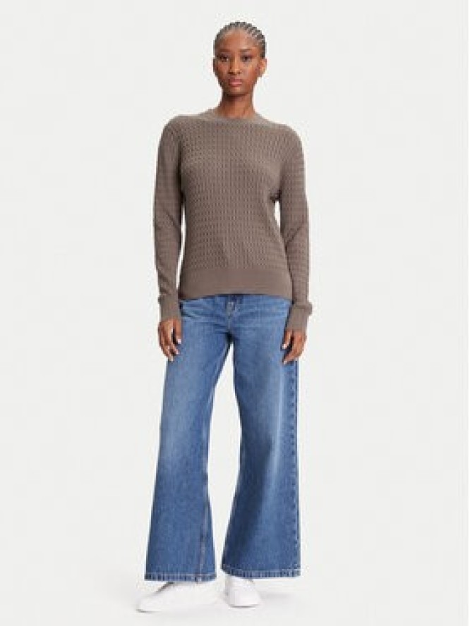 Tommy Hilfiger Sweter Fine WW0WW44993 Brązowy Regular Fit