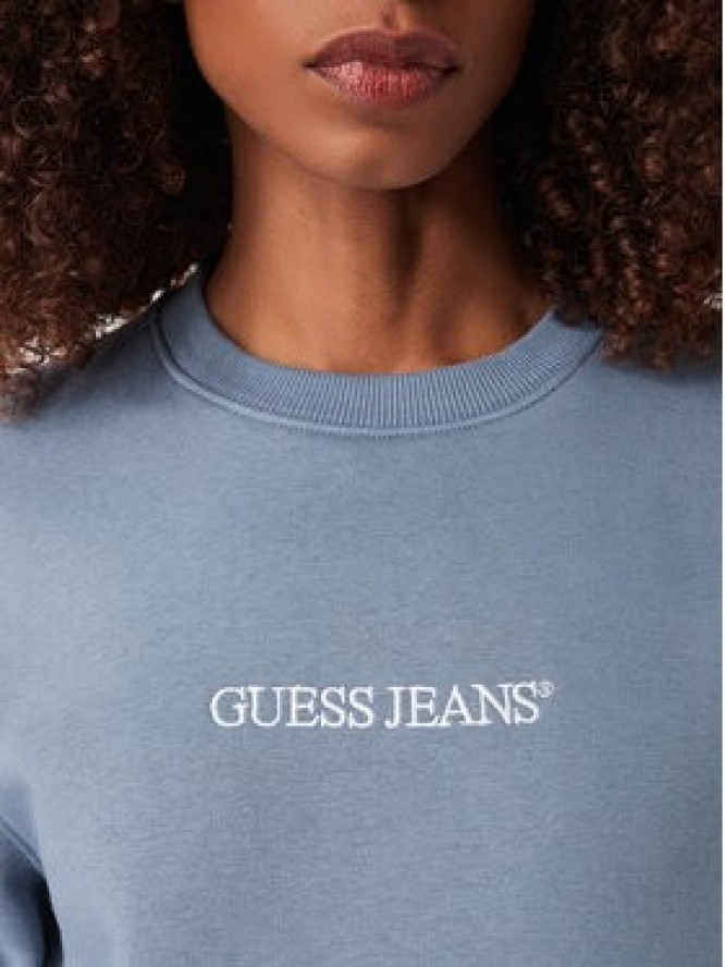 Guess Bluza W4YQ10 KC811 Niebieski Regular Fit