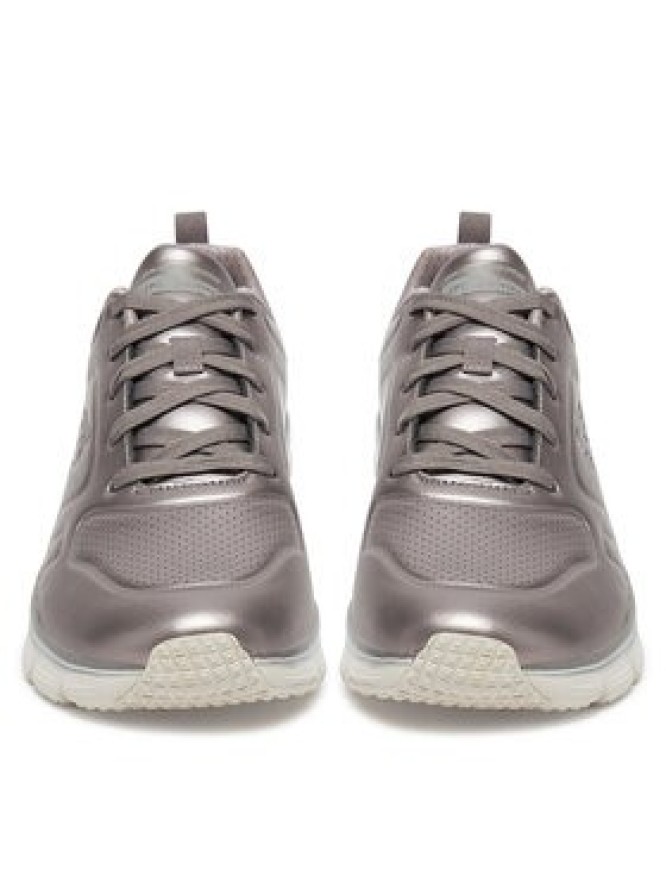 Skechers Sneakersy FASHION FIT - GLOW UP 149749 PEW Srebrny