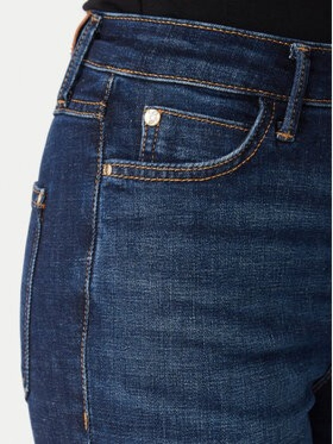Guess Jeansy W6YA46 D1537 Granatowy Skinny Fit