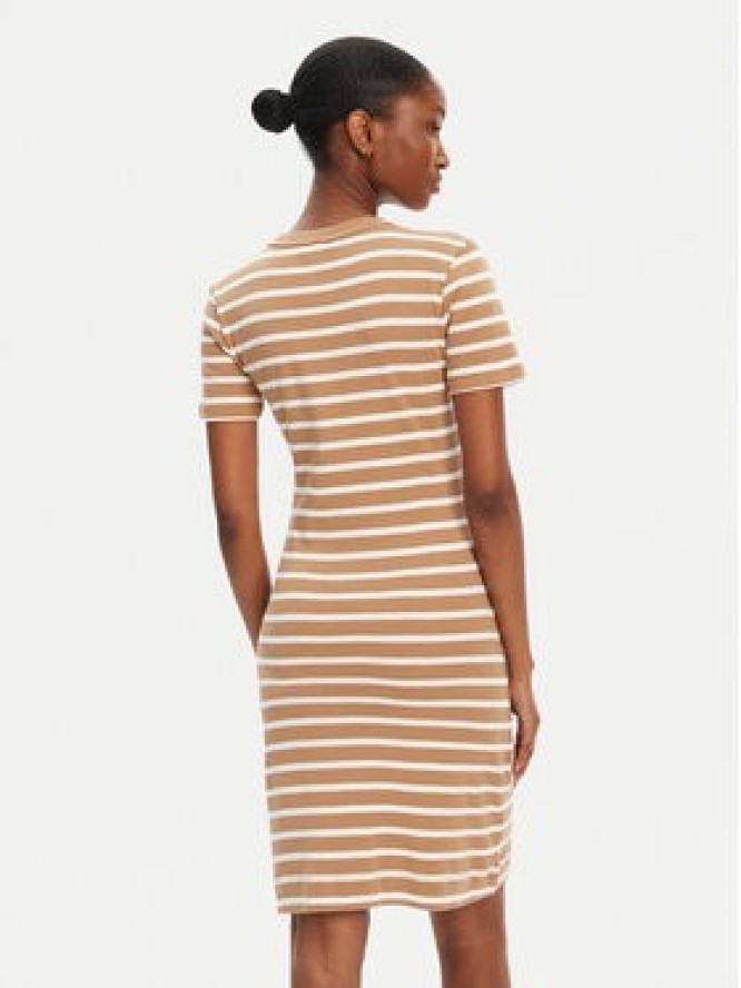 Tommy Hilfiger Sukienka codzienna New Cody WW0WW42721 Beżowy Slim Fit