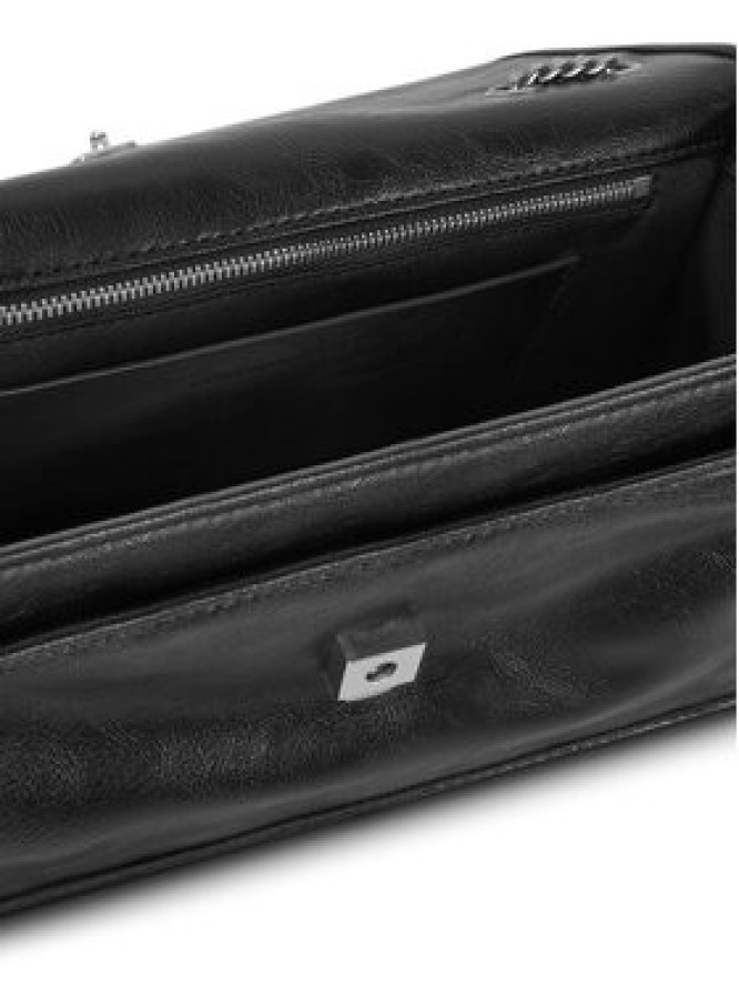 Calvin Klein Jeans Torebka Chain Ew Flap Conv Chain Bag LV04K3084G Czarny