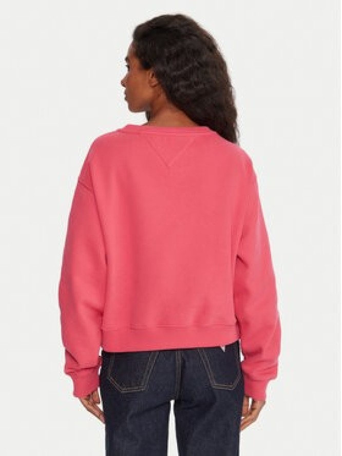 Tommy Jeans Bluza Silver Script DW0DW21961 Różowy Regular Fit