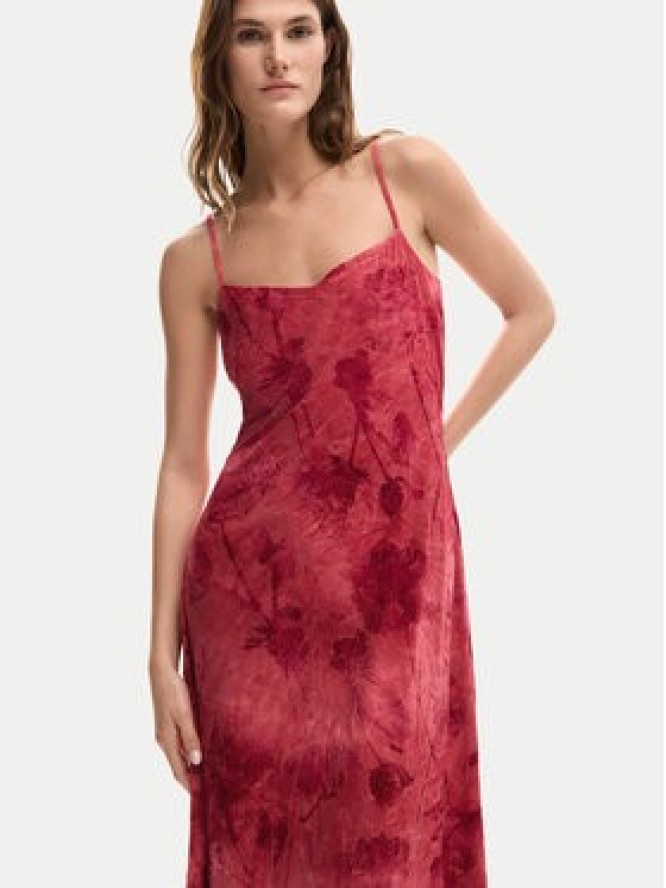 Desigual Sukienka letnia Madison 26SWVK01 Czerwony Regular Fit