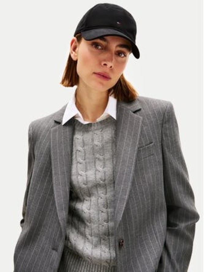 Tommy Hilfiger Czapka z daszkiem Th Flag Soft 6 Panel AW0AW17781 Czarny