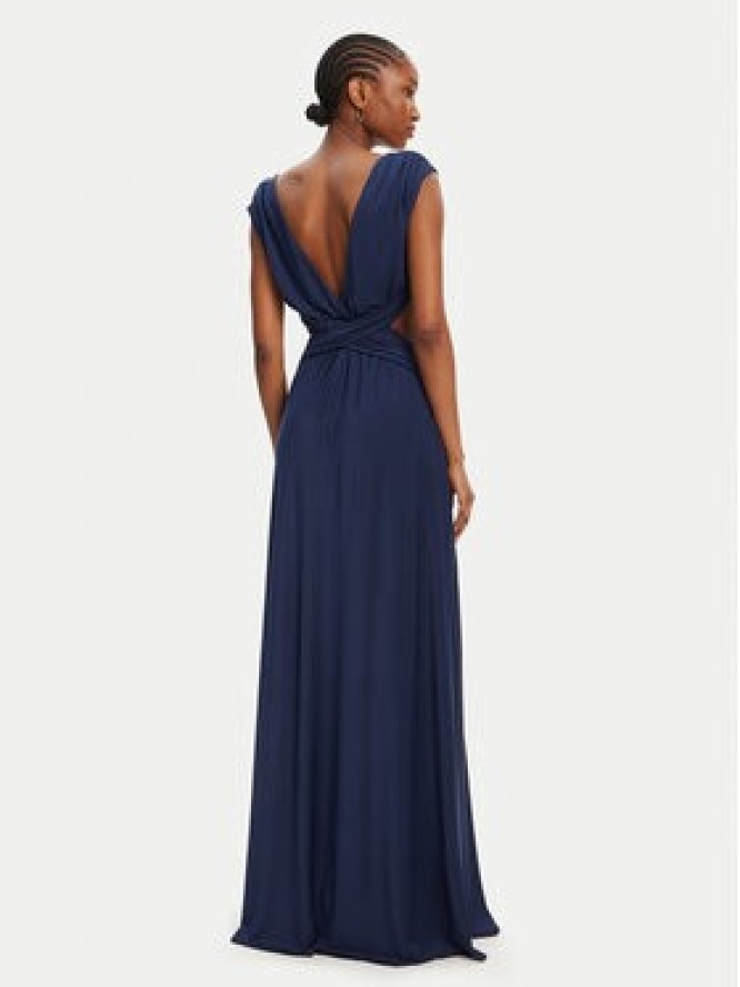 ACCESS FASHION Sukienka wieczorowa 53-3389-391 Niebieski Slim Fit