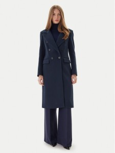 Maryley Płaszcz przejściowy 25IB807/01BL Granatowy Regular Fit