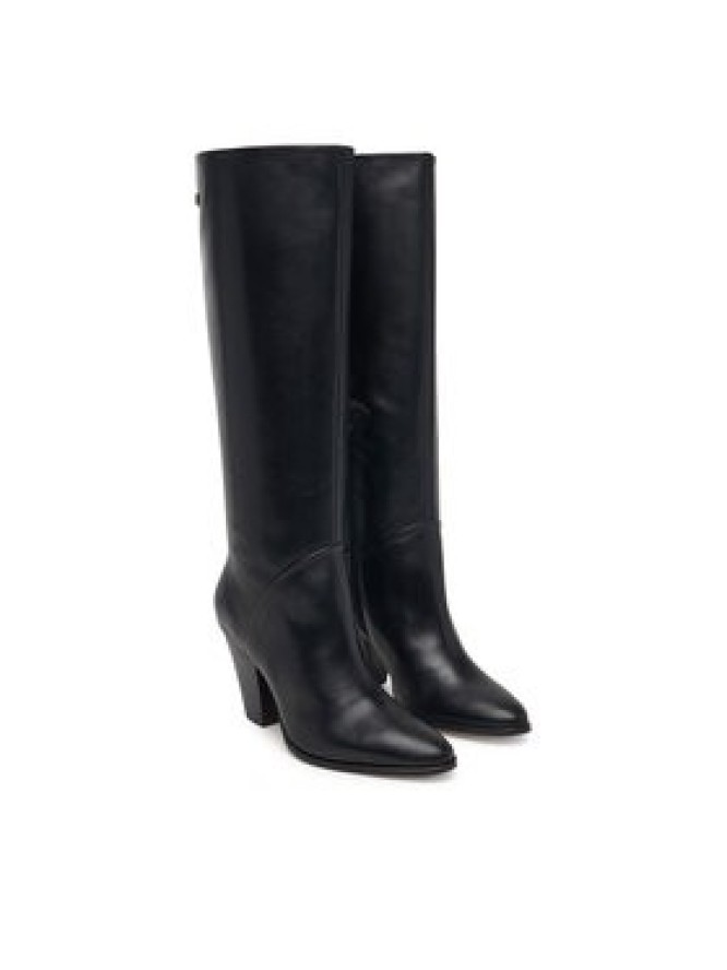 Tommy Hilfiger Kozaki Clean Tubular Knee Boot FW0FW09584 Czarny